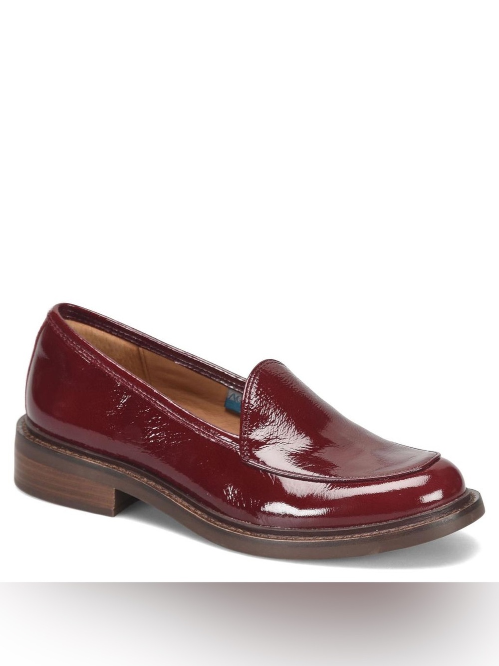 NEW SOFFT NAPOLI II RED CRINKLE PATENT LOAFERS 7